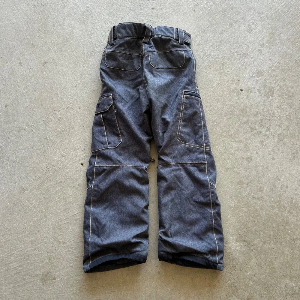 Burton DryRide Snowboard Pants Kids Youth XS Navy Blue Snow Ski Skiing